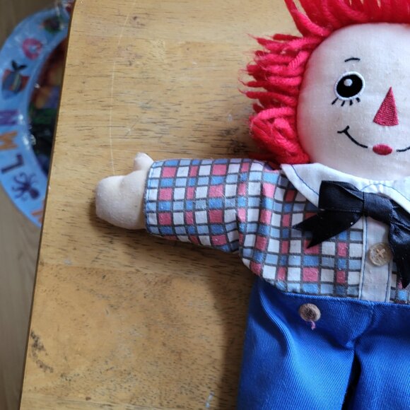 Vintage/Classic Raggedy Andy Small Plush Toy Doll GUC SEE PICTURES - Picture 5 of 7
